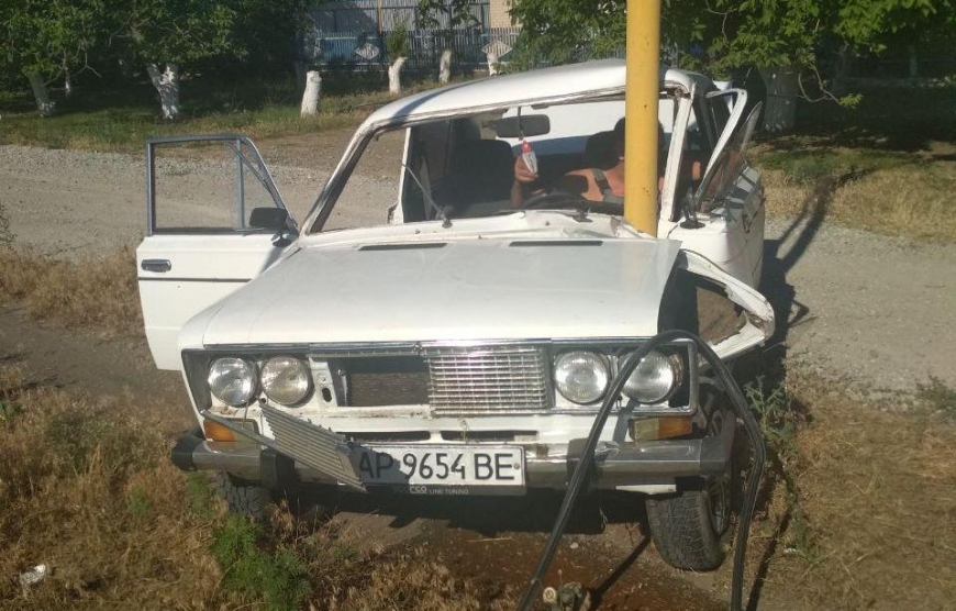 Запорожская область машины. Запорожец попал в аварию.