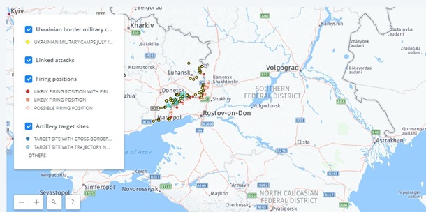 Карта обстрелов украины онлайн