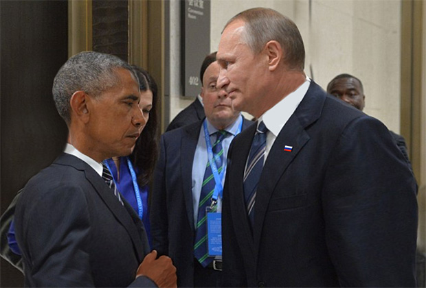Снимок Путина и Обамы на G20 стал источником фотожаб