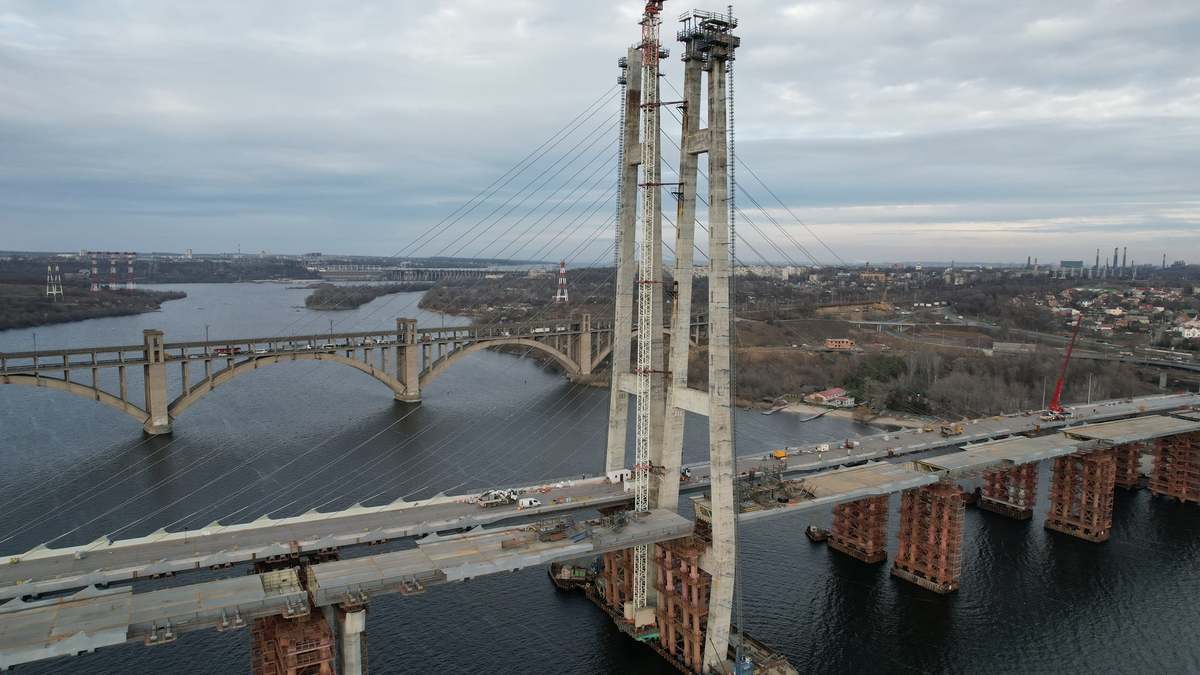 запорожье мост через днепр